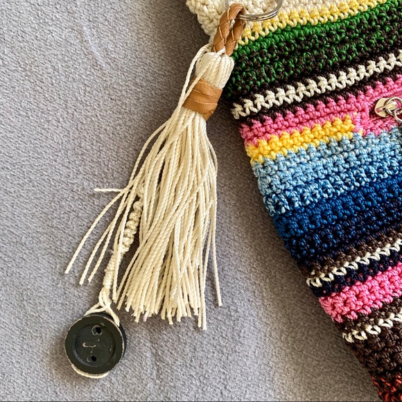 The Sak Rainbow/Serape Shoulder Bag With Tassel - Picture 3 of 6